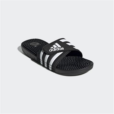 damen massage badeschuhe adidas|Schwarze und weiße Adissage Badeschlappen .